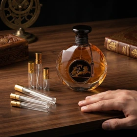 عطر اسانس مردانه لوزی فخامة الشرق (فرعون) گرم و تلخ ۵ میلی‌لیتر
