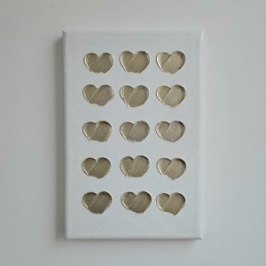 تابلو تکسچر قلب برجسته دست ساز  مینیمال و مناسب هدیه