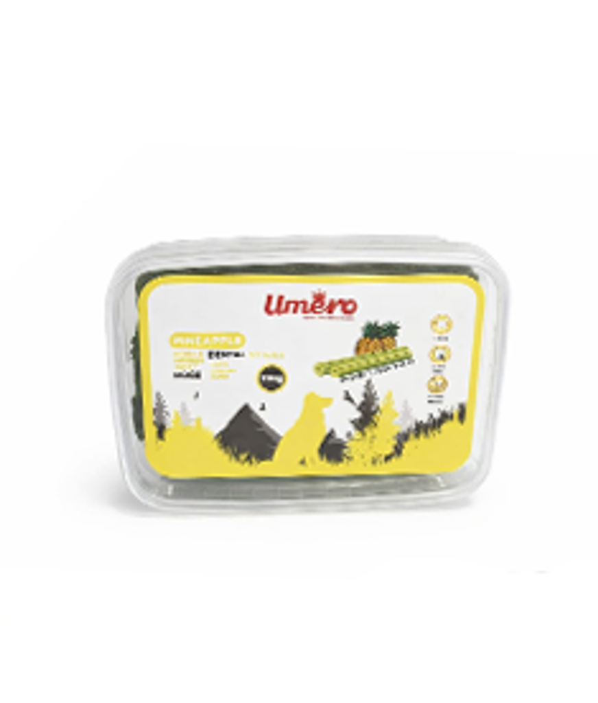 دنتال دایره ای هشت پر کبریتی طعم آناناس بسته 130 گرمی Umero