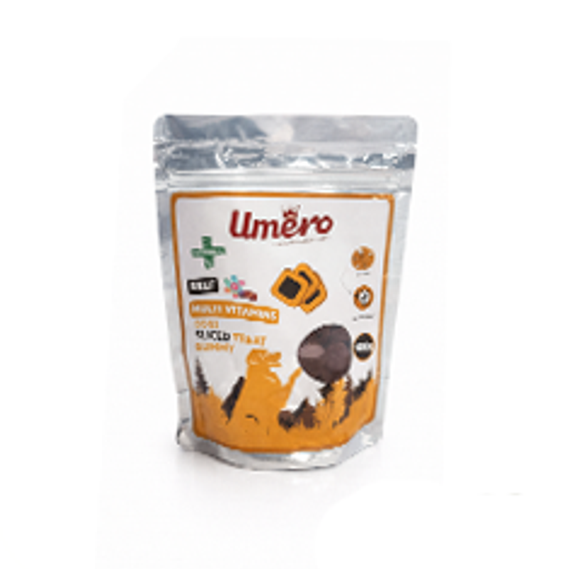 تشویقی پاستیلی گوشت و مولتی ویتامین بسته 100 گرمی Umero