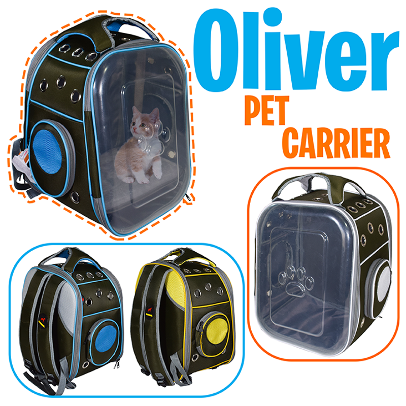 کوله جلو طلق دار طرح  oliver سایز 30*35*42 دنیل