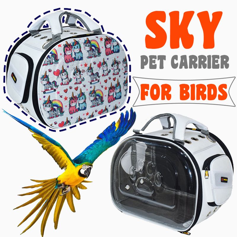 کیف یکطرف شفاف و یکطرف تکسون SKY مخصوص پرندگان دنیل