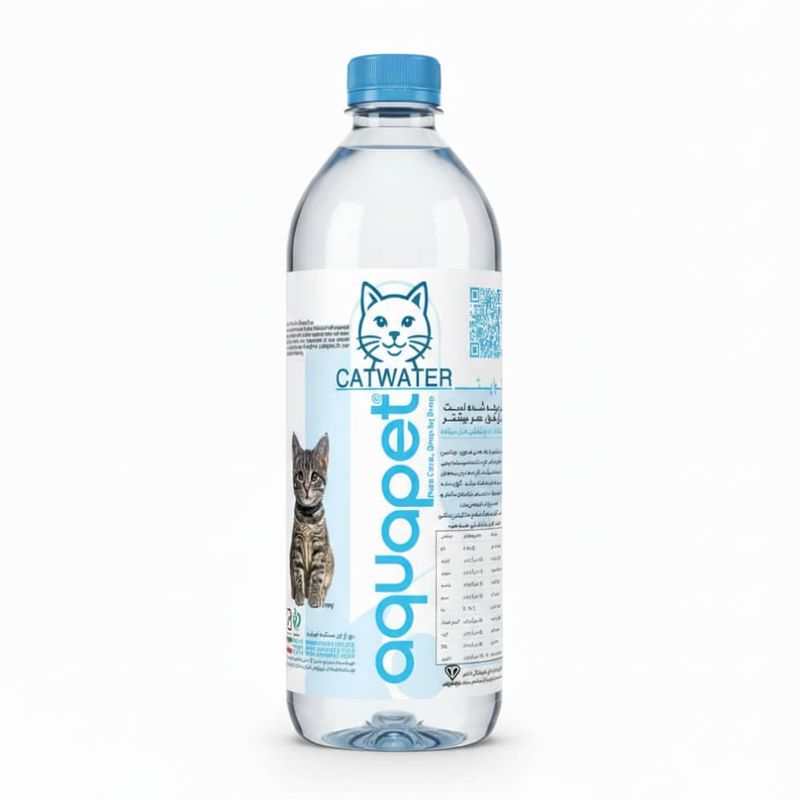 آب آشامیدنی فرموله شده برای گربه 600cc آکواپت Aquapet