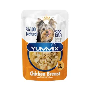 پوچ نچرال مخصوص سگ طعم مرغ در ژل 85 گرمی Yummix