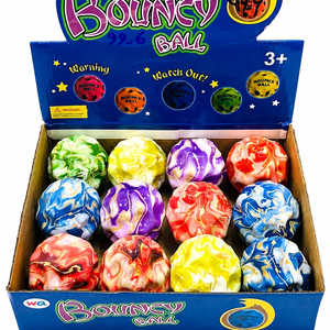 توپ بازی رنگی جعبه ای طرح نقطه Bouncy Ball