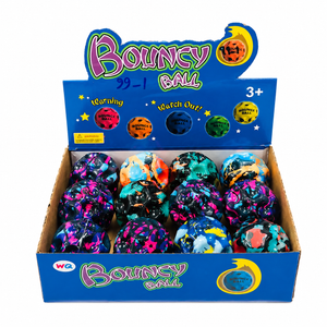 توپ بازی رنگی جعبه ای طرح نقطه Bouncy Ball