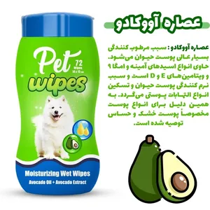 دستمال مرطوب بدن- عصاره و روغن آووکادو 72 عددی کوالاپت