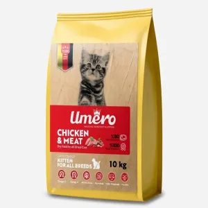 غذای خشک بچه گربه طعم مرغ و گوشت 10 کیلویی اومرو Umero