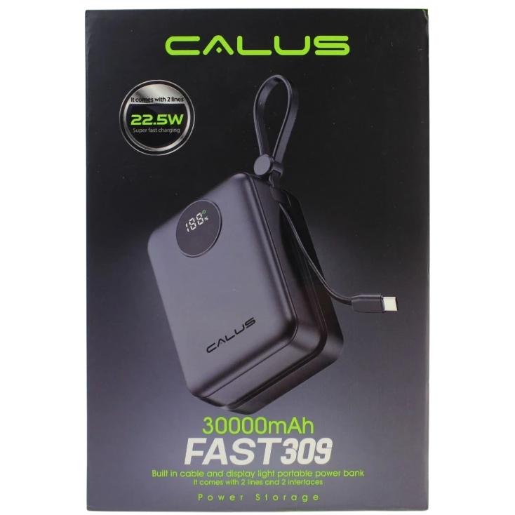 پاور بانک کالوس مدل Fast309 ظرفیت ۳۰ هزار میلی آمپر ساعت