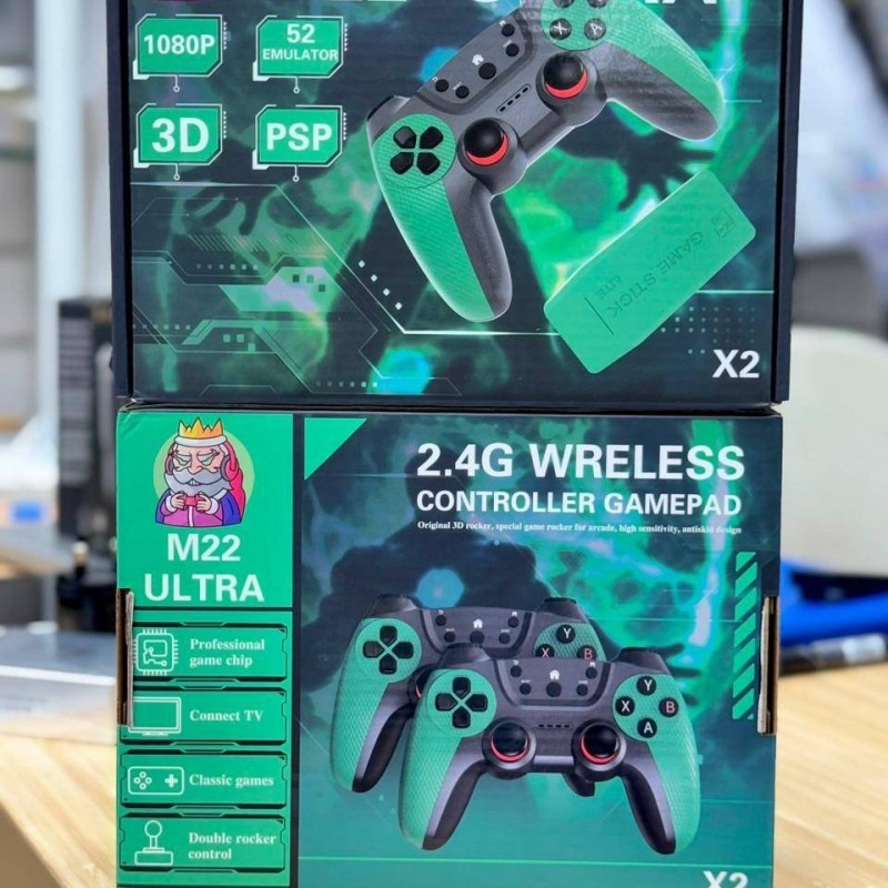 کنسول بازی M22 Ultra ظرفیت ۶۴ گیگابایت با دو دسته بی‌سیم