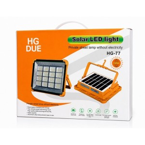 پروژکتور شارژی و خورشیدی HG DUE HG-77