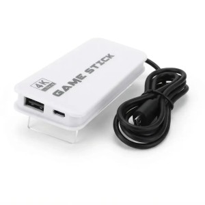 کنسول بازی گیم استیک 4K Ultra HD سفید به همراه کابل اتصال