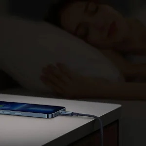 کابل شارژ Type-C به لایتنینگ باسئوس مدل Baseus Explorer Series Auto Power-Off Fast Charging Data Cable 20W طول 1 متر