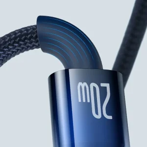 کابل شارژ Type-C به لایتنینگ باسئوس مدل Baseus Explorer Series Auto Power-Off Fast Charging Data Cable 20W طول 1 متر