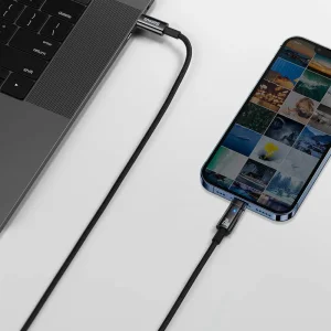 کابل شارژ Type-C به لایتنینگ باسئوس مدل Baseus Explorer Series Auto Power-Off Fast Charging Data Cable 20W طول 1 متر