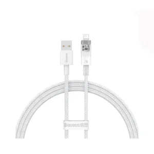 کابل شارژ USB به لایتنینگ باسئوس مدل Baseus Explorer Series Fast Charging Cable With Smart Temperature Control 2.4A