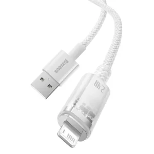 کابل شارژ USB به لایتنینگ باسئوس مدل Baseus Explorer Series Fast Charging Cable With Smart Temperature Control 2.4A