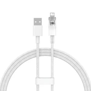 کابل شارژ USB به لایتنینگ باسئوس مدل Baseus Explorer Series Fast Charging Cable With Smart Temperature Control 2.4A