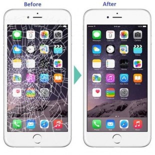 تعویض گلس السیدی ایفون 6 اس پلاس / chenge glass iphone 6s plus