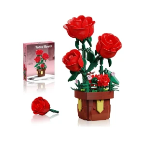 لگو گل رز قرمز