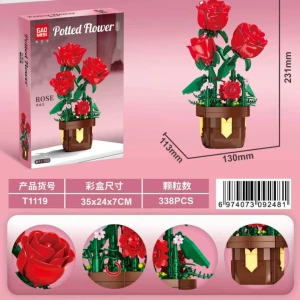 لگو گل رز قرمز