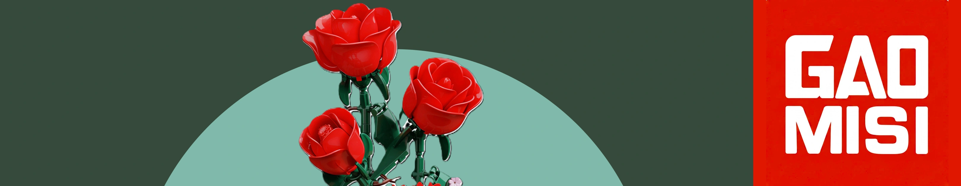لگو گل رز قرمز