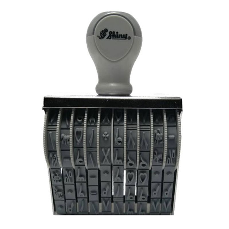مهر شماره زن 5 میل 10 رقم شاینی با 2 ردیف حروف لاتین مدل N-310A