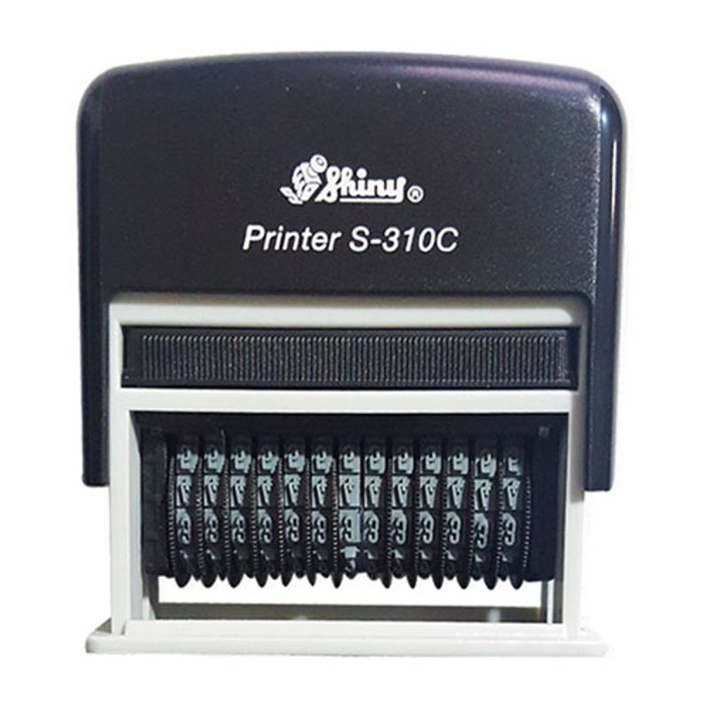  مهر اتوماتیک شماره زن 3 میل 13 رقم با جای ژلاتین شاینی مدل S-310-C