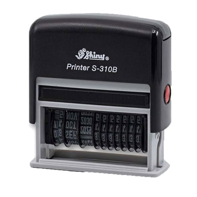 مهر اتوماتیک تاریخ و شماره با جای ژلاتین شاینی مدل S-310-B