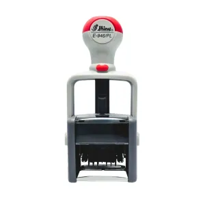 مهر اتومایتک حرفه ای شماره زن 6 رقمی شاینی با جای ژلاتین مدل  E-946/PL IR L