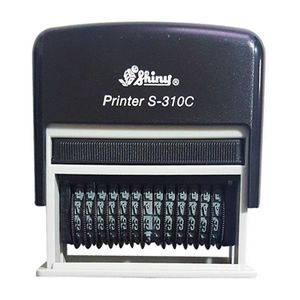  مهر اتوماتیک شماره زن 3 میل 13 رقم با جای ژلاتین شاینی مدل S-310-C