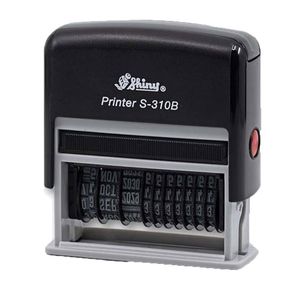 مهر اتوماتیک تاریخ و شماره با جای ژلاتین شاینی مدل S-310-B