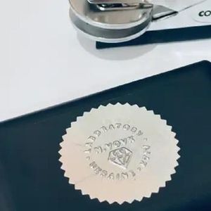 لیبل مهر پرسی کلوپ مدل Embossing Label 250 Pieces