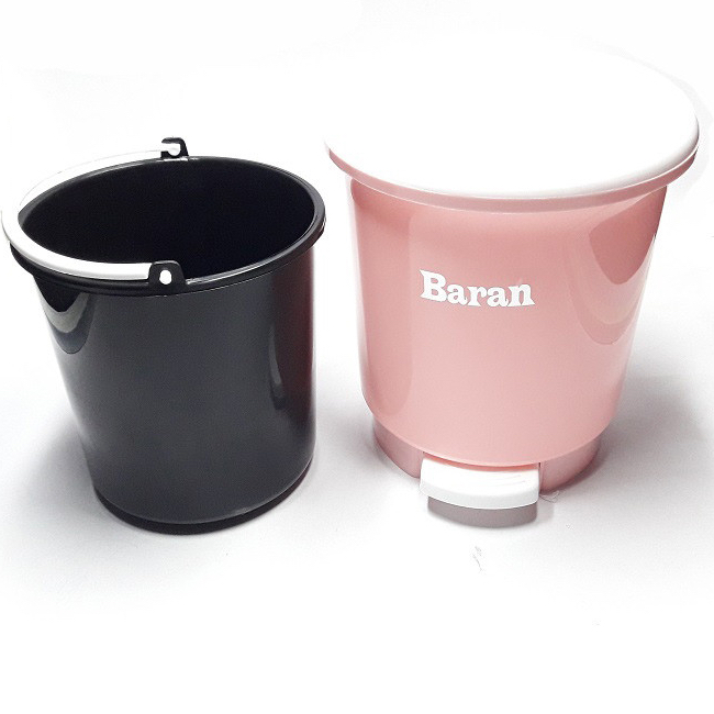 سطل زباله توالت گرد باران