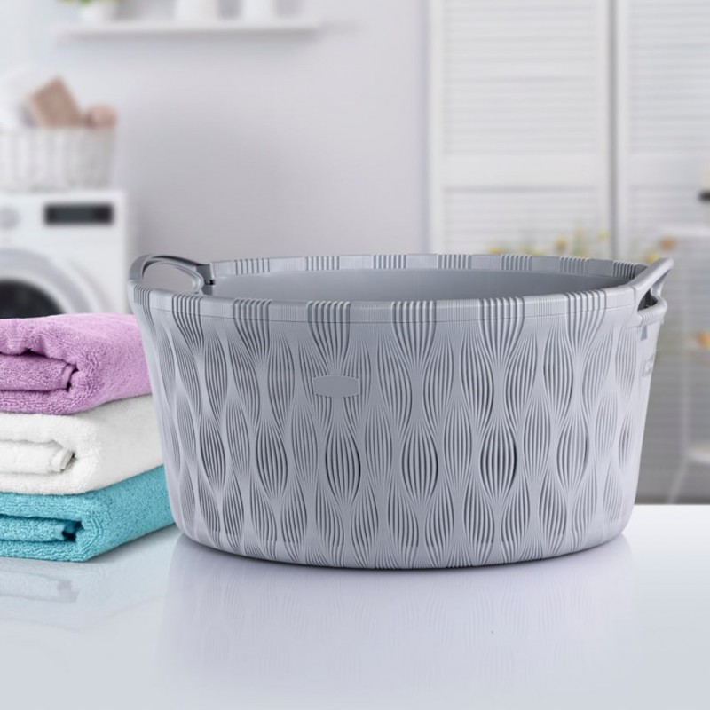 سبد رخت بیضی 27 لیتری فلورا هوم کت