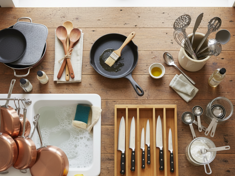 ۸ راه برای افزایش طول عمر ظروف آشپزخانه