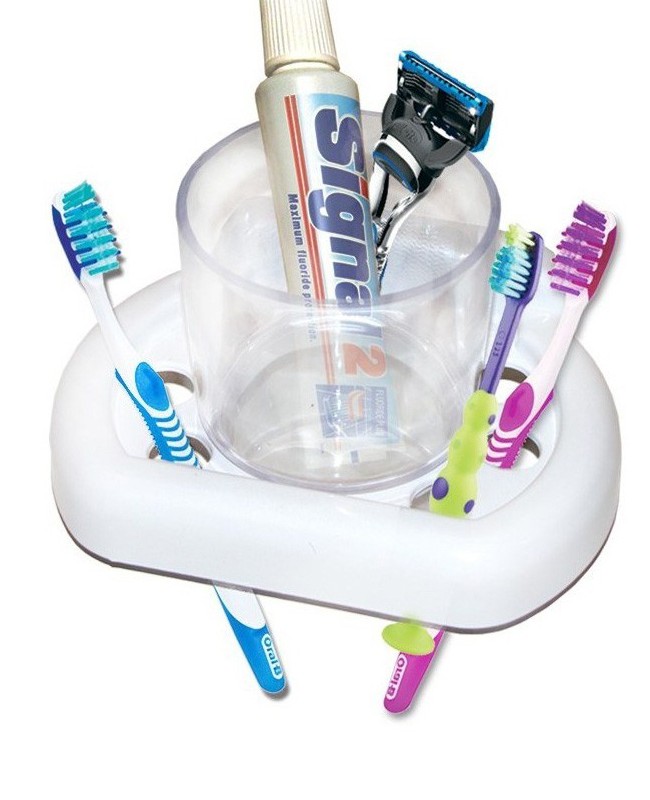 جا مسواکی لیوان دار تک غزال