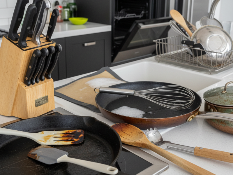 ۱۰ اشتباه رایج که باعث خراب شدن ظروف آشپزخانه می‌شود