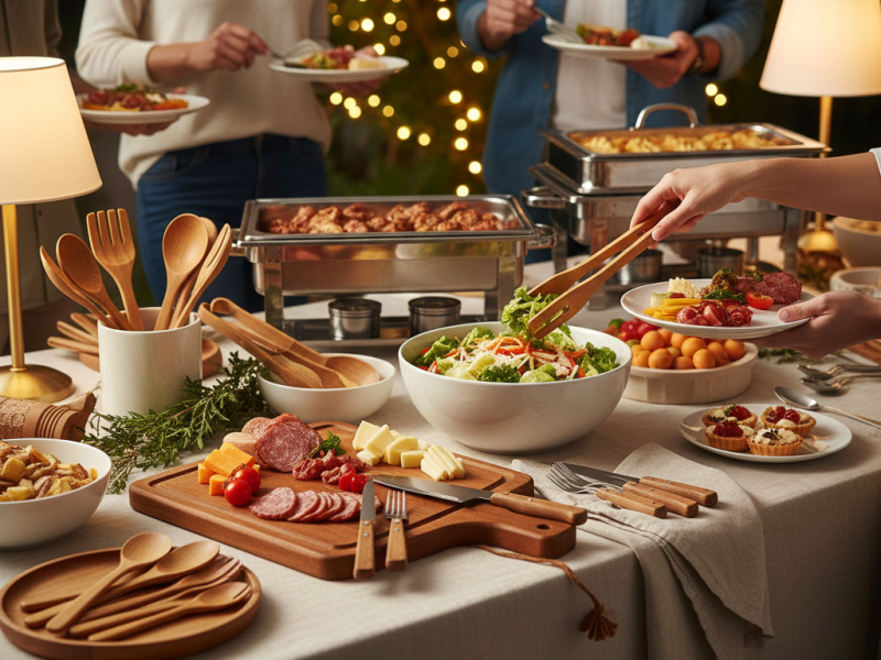 راهنمای استفاده و نگهداری از ظروف سرو بامبو یا چوبی در مهمانی‌ها