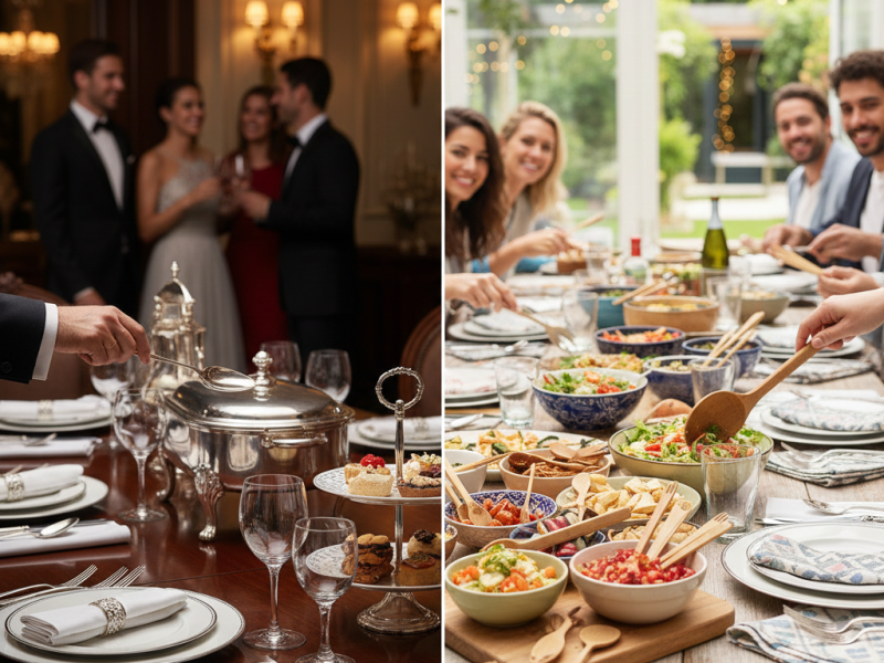 راهنمای انتخاب ظروف سرو مناسب برای مهمانی‌های رسمی و دوستانه