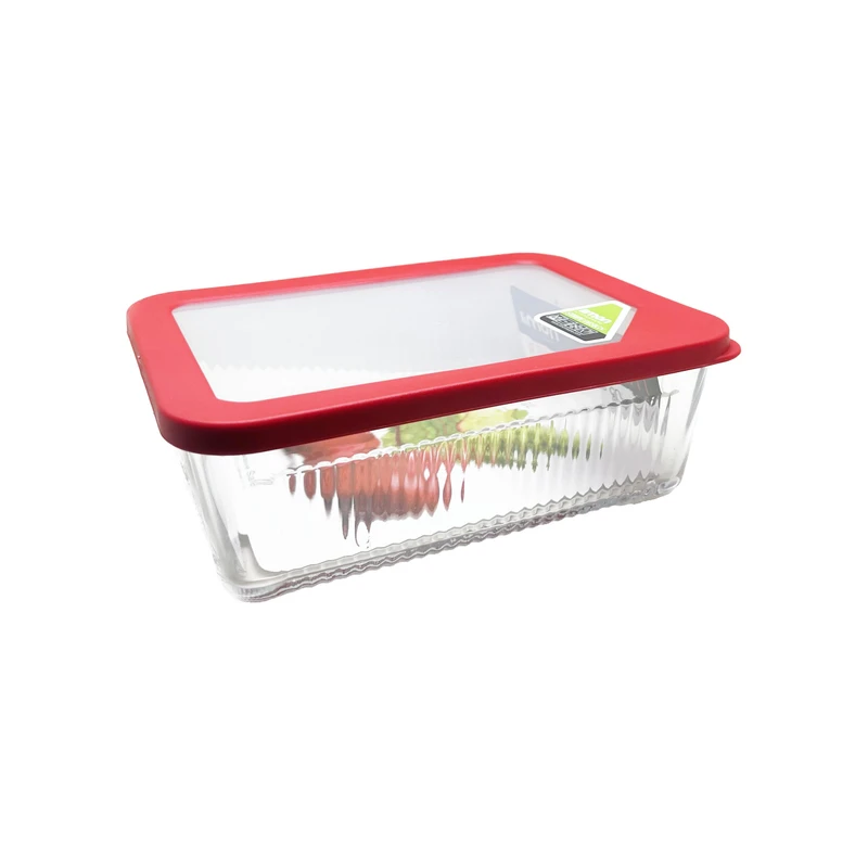 ظرف شیشه ای دربدار ۴۵۰ میل لیمون