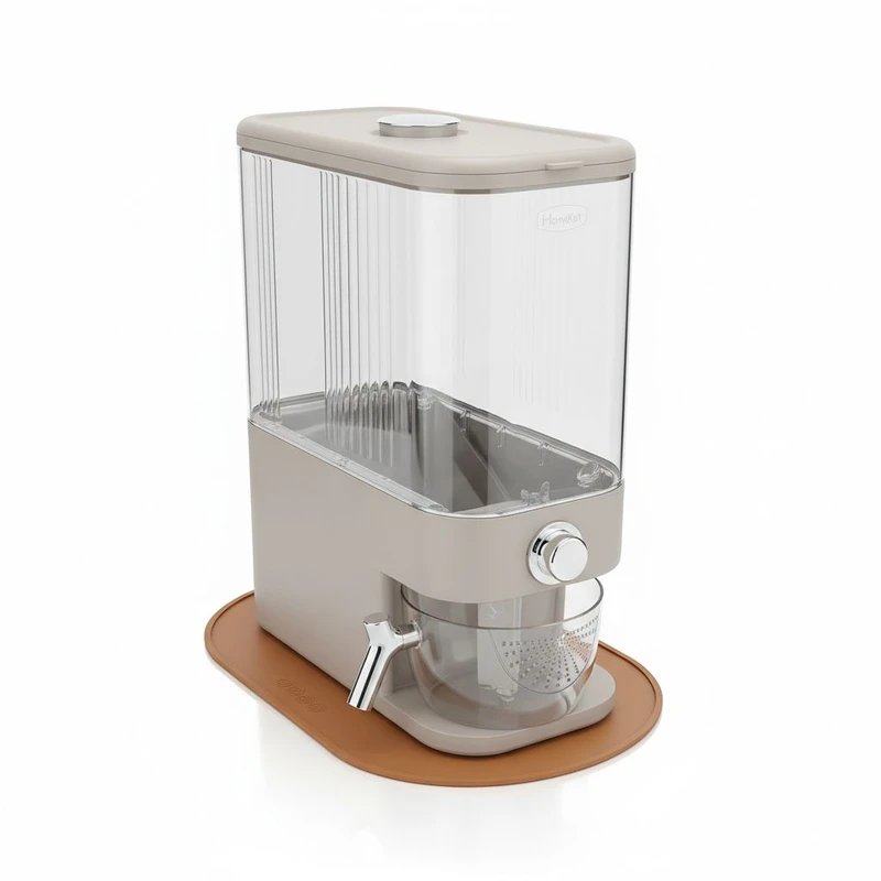 جابرنجی ( ظرف برنج ) هوم کت مدل لیان استوانه‌‌ای ظرفیت ۱۰ کیلویی