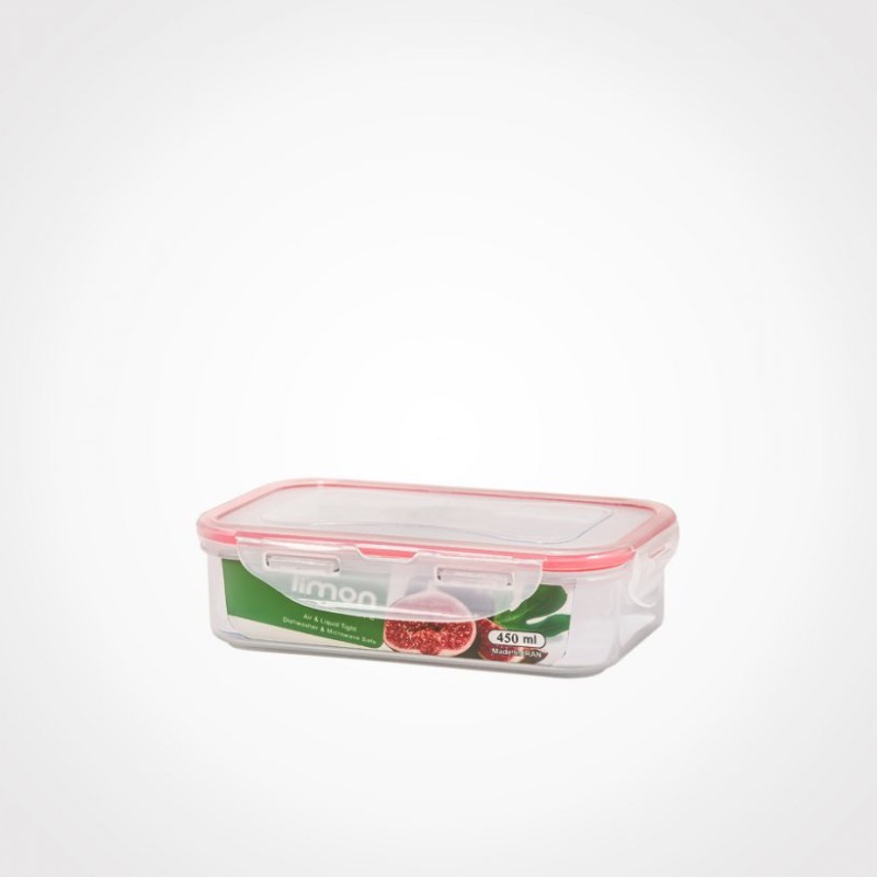 ظرف فریزری مستطیل ۴۵۰ میلی لیتر لیمون