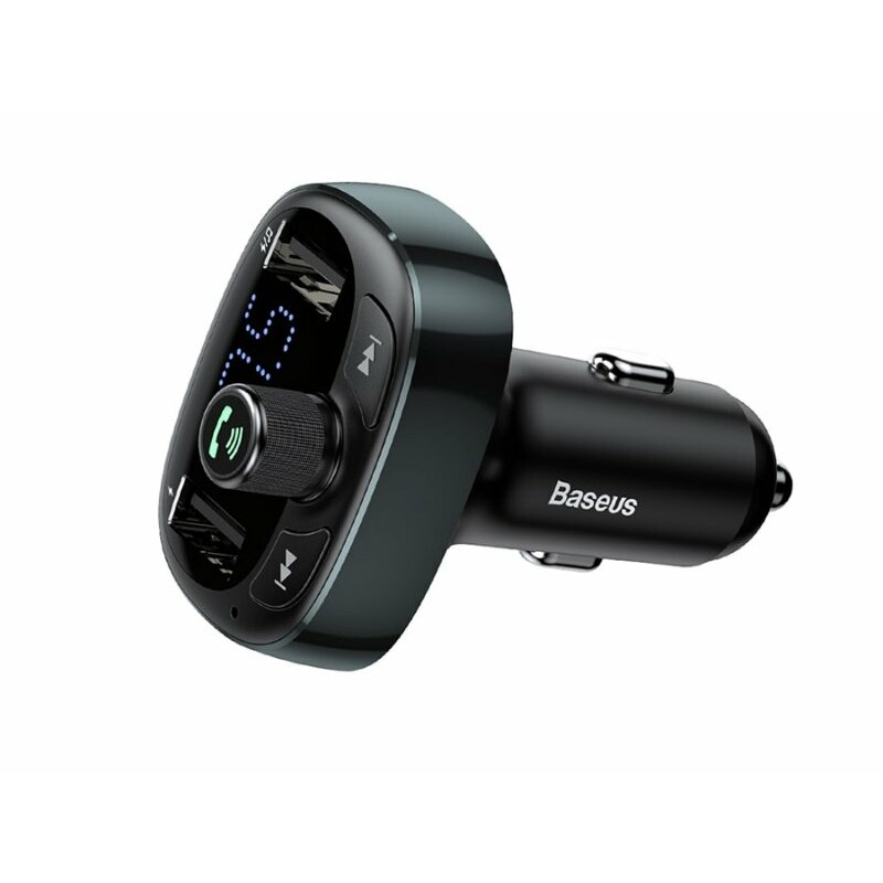 شارژر فندکی فست شارژ ماشین با قابلیت پخش موسیقی و تماس بیسوس S-09