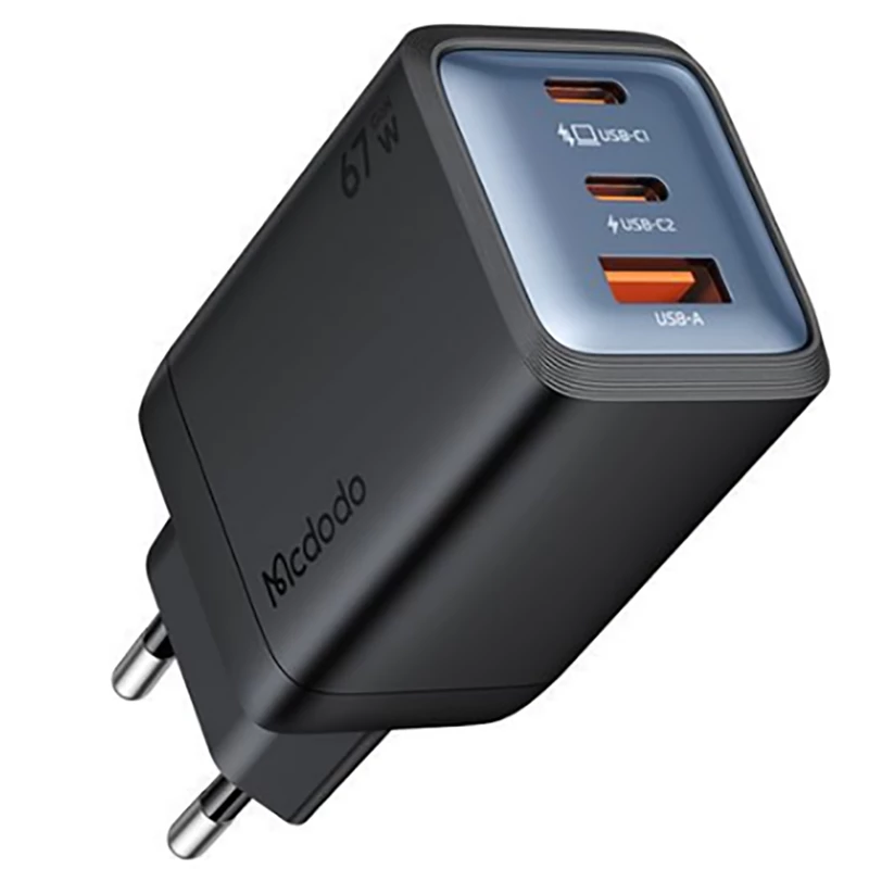 شارژر دیواری 67 وات مک دودو Mcdodo مدل CH-0970 تایپ سی و USB