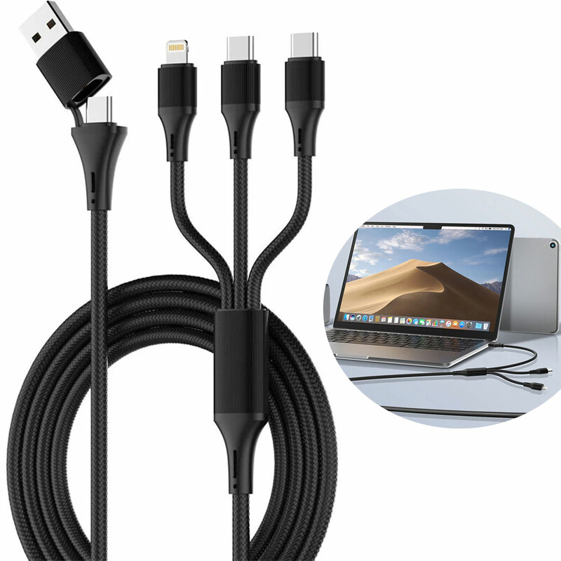 کابل چندسر 100 وات الدنیو Ldnio مدل LC97uc طول 120 سانتی‌متر