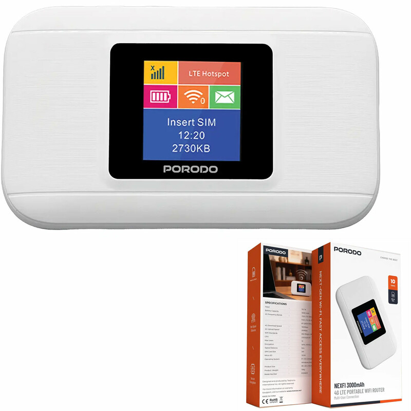 روتر وای فای قابل حمل پورودو Porodo مدل PDM603WH