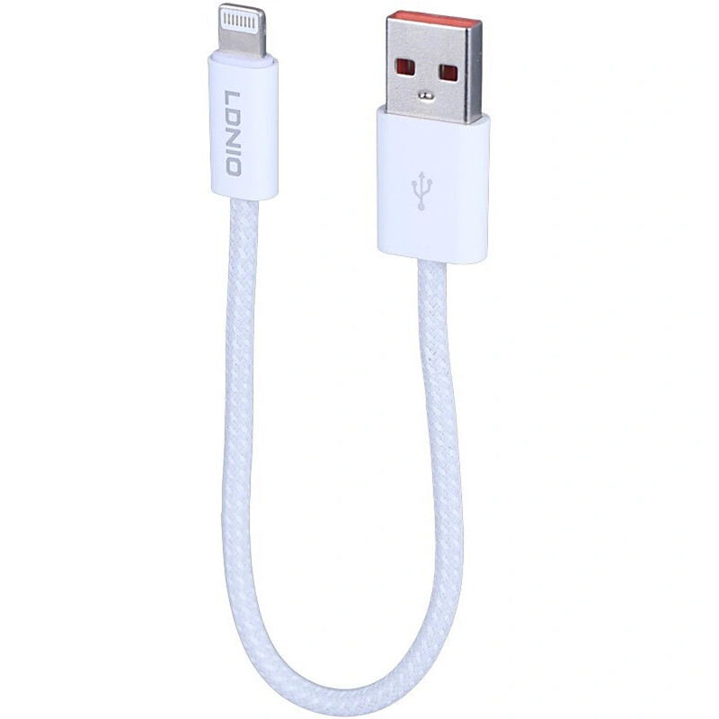 کابل آیفون لایتنینگ الدنیو مدل LS901 توان 25 وات 20 سانتی‌متر