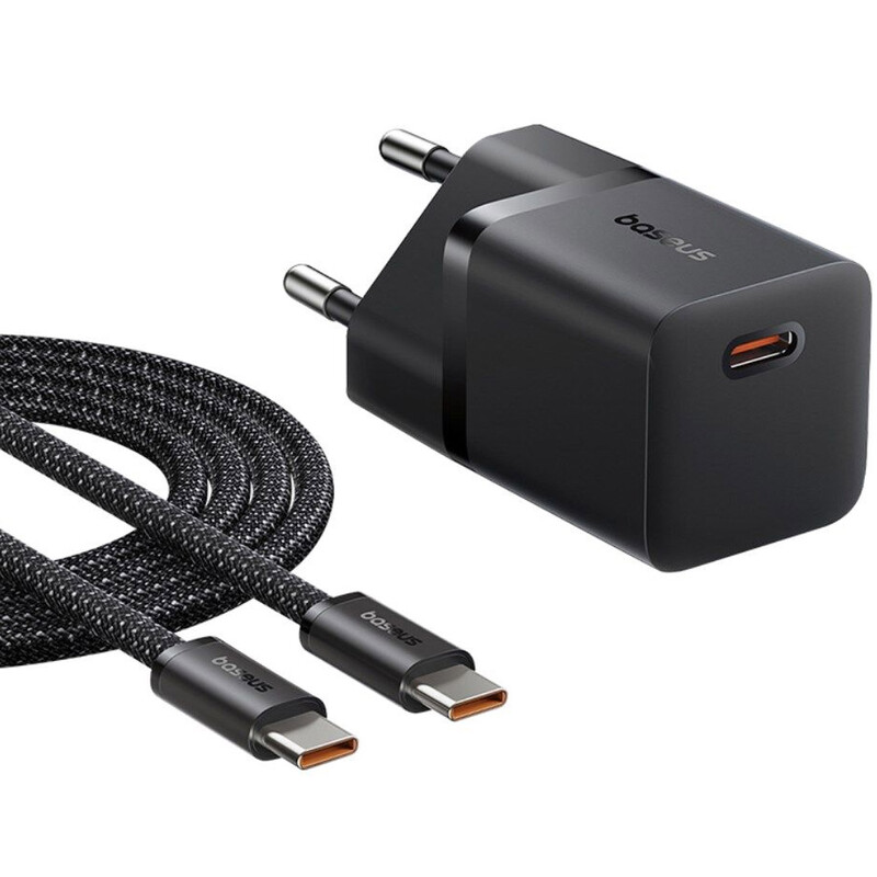شارژر دیواری 25 وات باسئوس Baseus مدل CCGAN25E5-M پورت تایپ سی