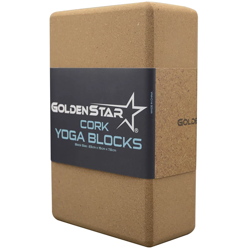 آجر یوگا گلدن استار Golden Star چوب پنبه ای